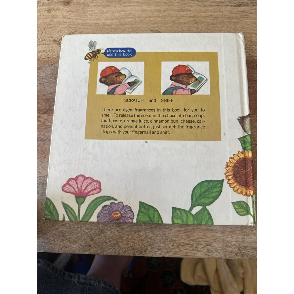 Vtg RARE 1972 Golden Scratch And Sniff Book Max The Nosey Bear Still SMELLS Fun! - Picture 13 of 13